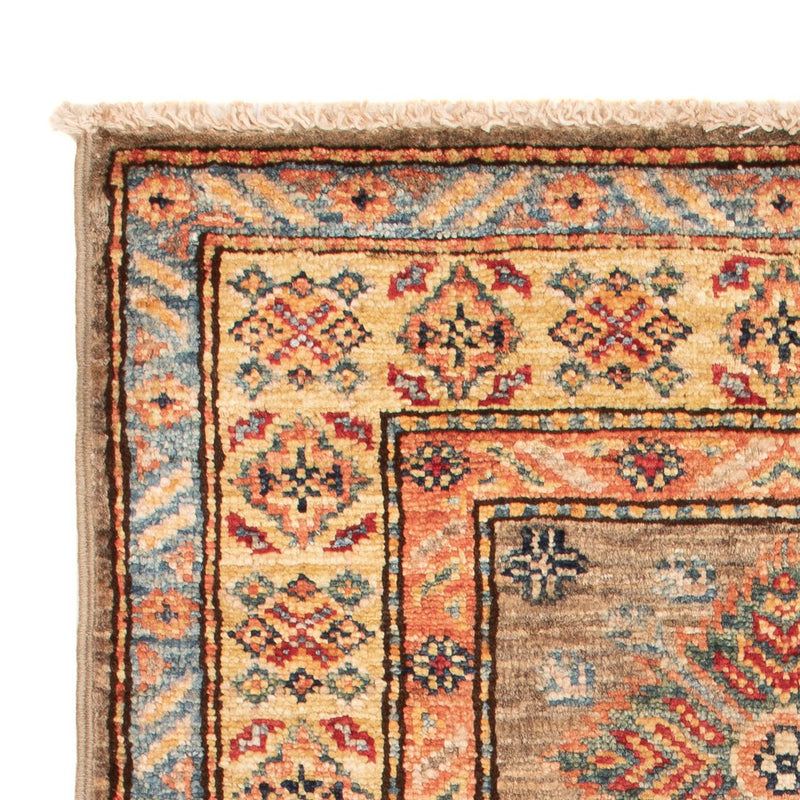 Tapete Ziegler - Kazak - Real - 91 x 60 cm - verde azeitona