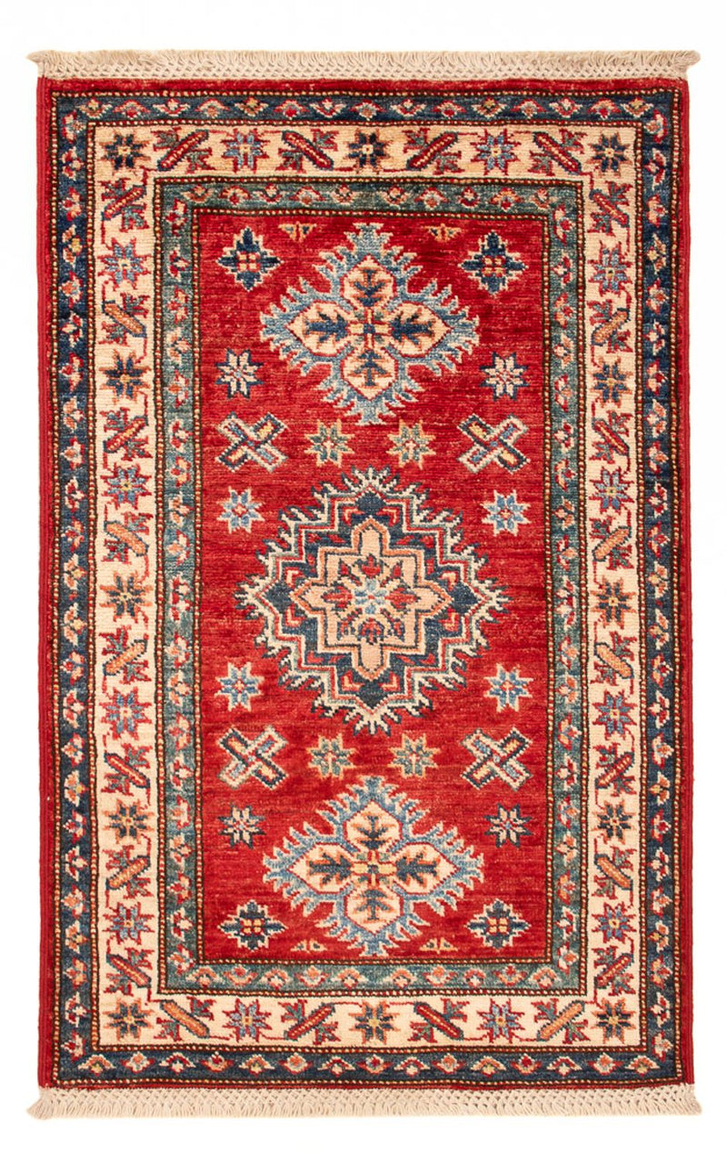 Tapete Ziegler - Kazak - Real - 88 x 58 cm - vermelho
