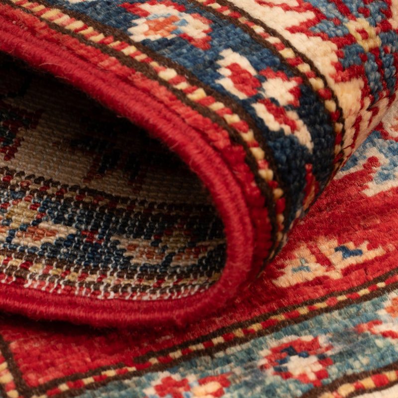 Tapete Ziegler - Kazak - Real - 88 x 58 cm - vermelho