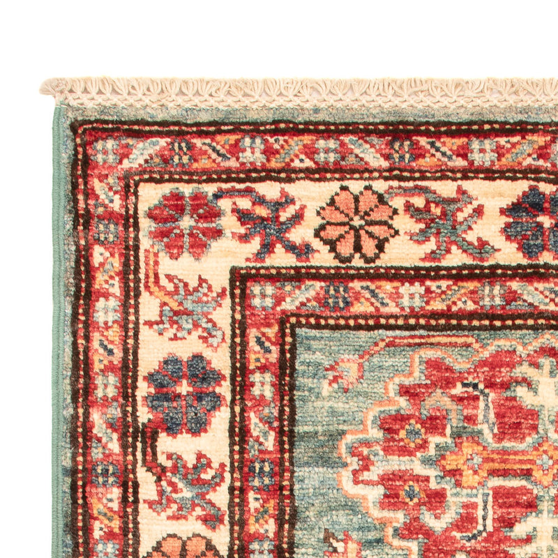 Tapete Ziegler - Kazak - Real - 91 x 59 cm - verde claro