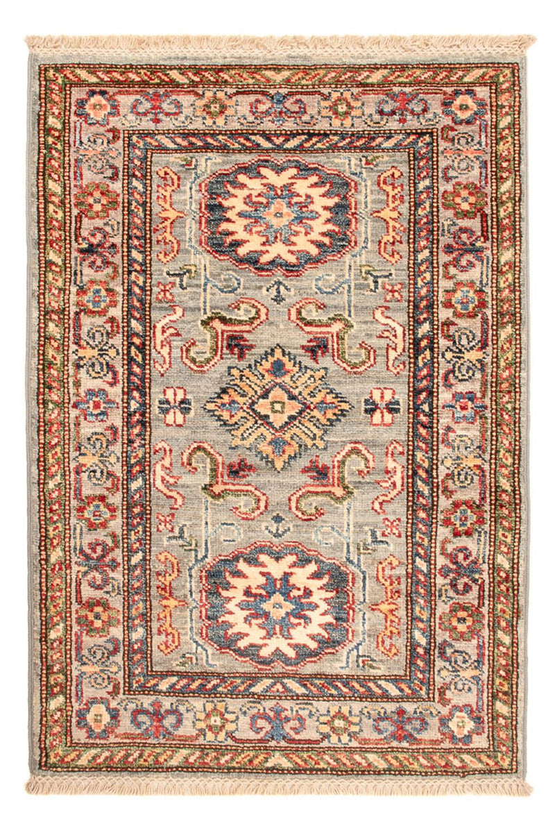 Tapete Ziegler - Kazak - Real - 89 x 60 cm - verde claro
