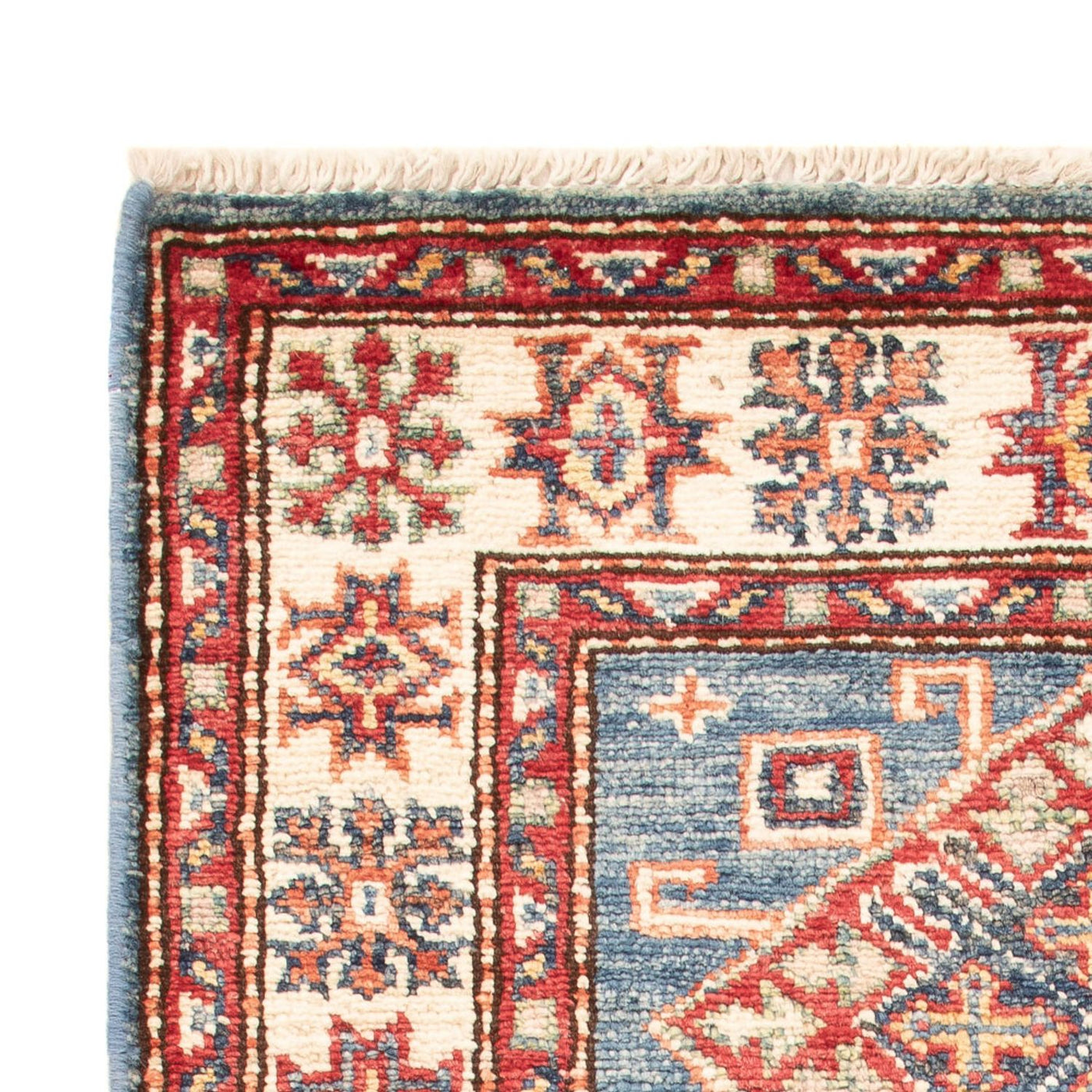 Tapete Ziegler - Kazak - Real - 97 x 59 cm - azul