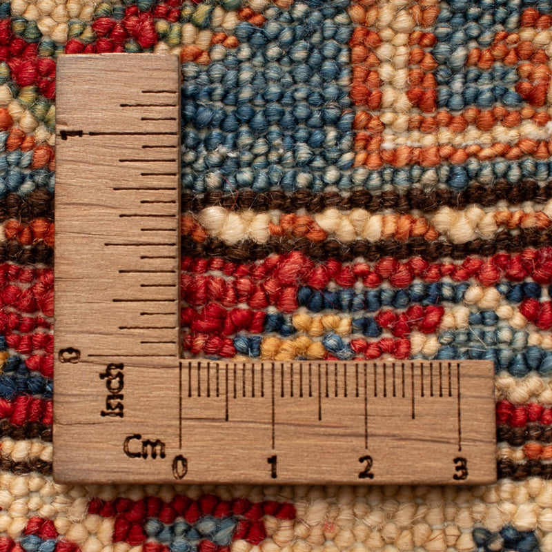 Tapete Ziegler - Kazak - Real - 97 x 59 cm - azul