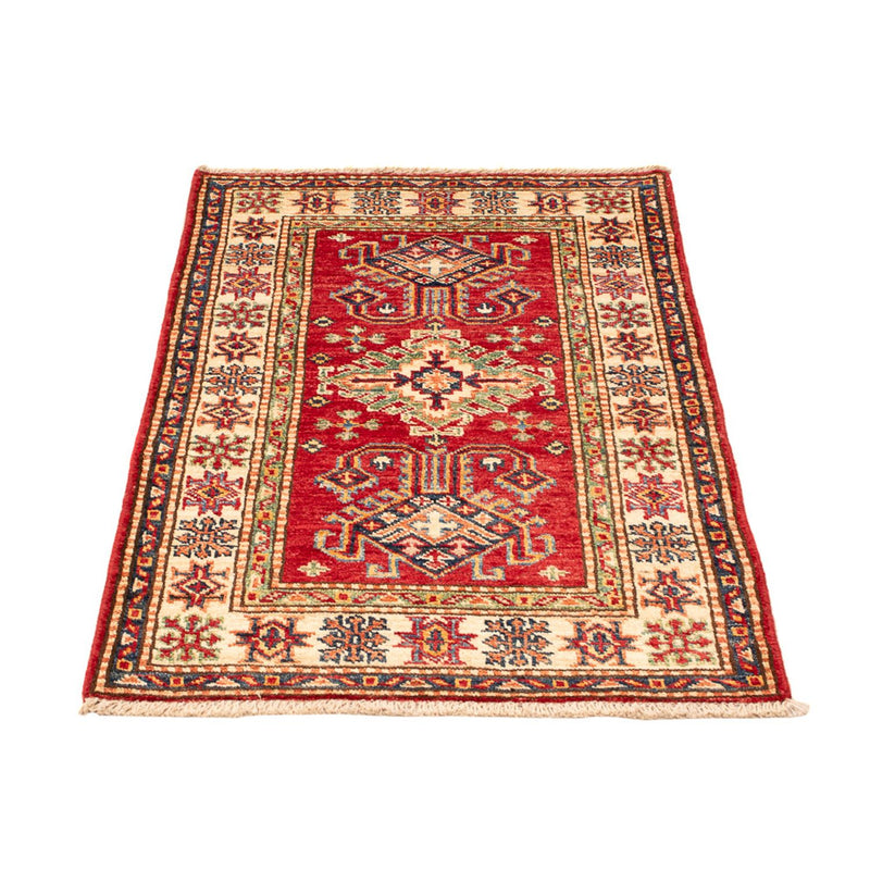 Tapete Ziegler - Kazak - Real - 90 x 60 cm - vermelho
