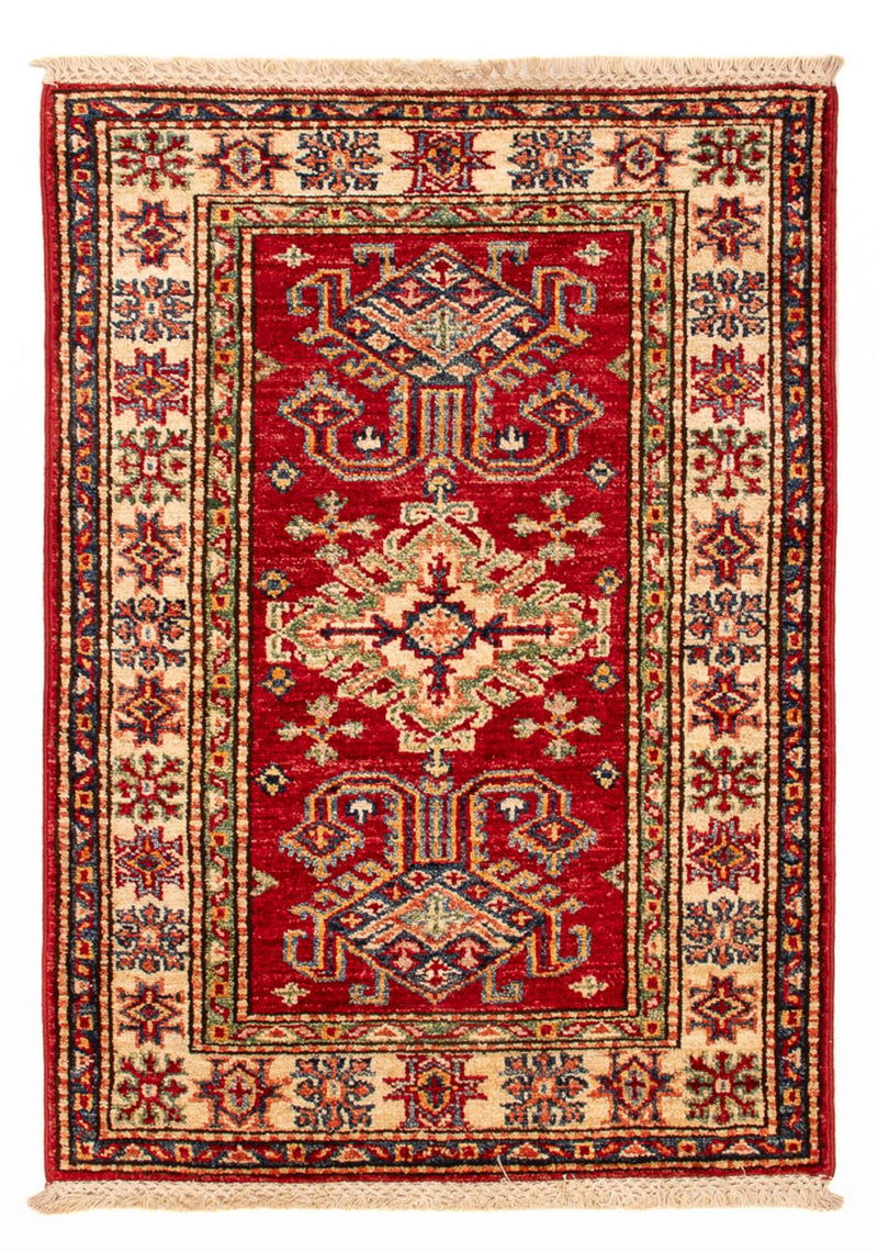 Tapete Ziegler - Kazak - Real - 85 x 58 cm - vermelho