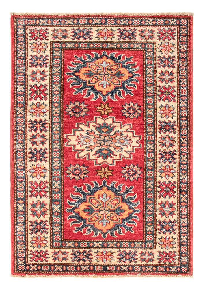 Tapete Ziegler - Kazak - Real - 92 x 63 cm - vermelho