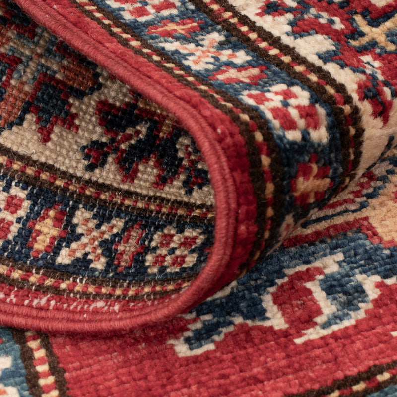 Tapete Ziegler - Kazak - Real - 92 x 63 cm - vermelho