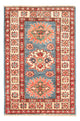 Tapete Ziegler - Kazak - Real - 86 x 56 cm - azul