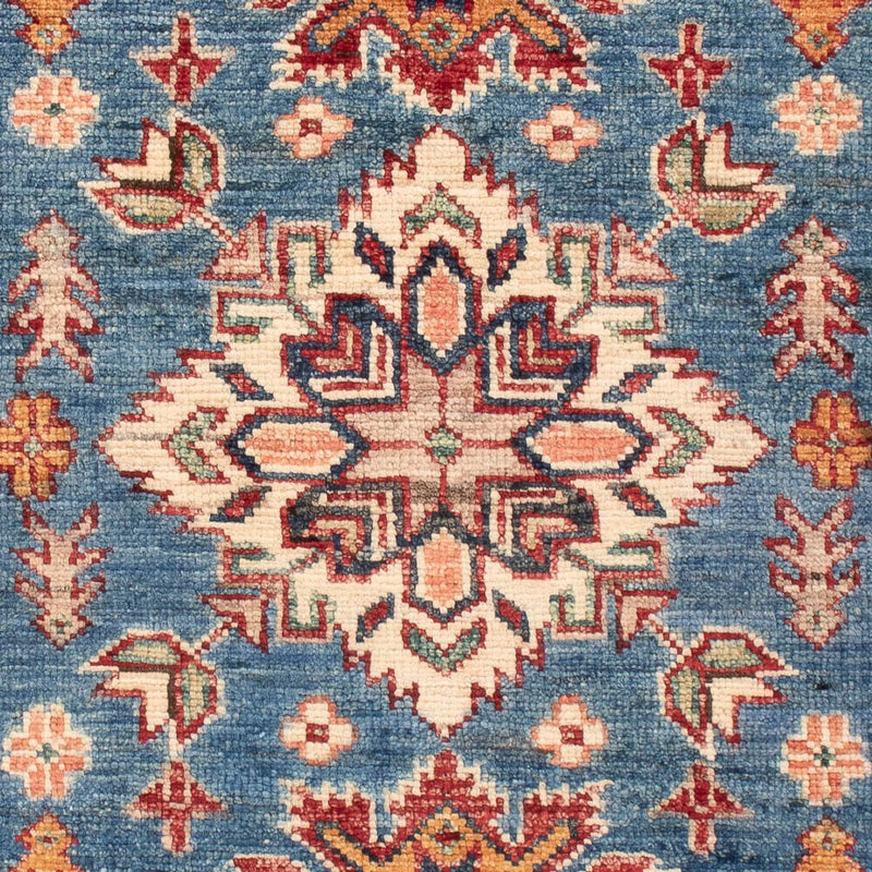 Tapete Ziegler - Kazak - Real - 129 x 84 cm - azul