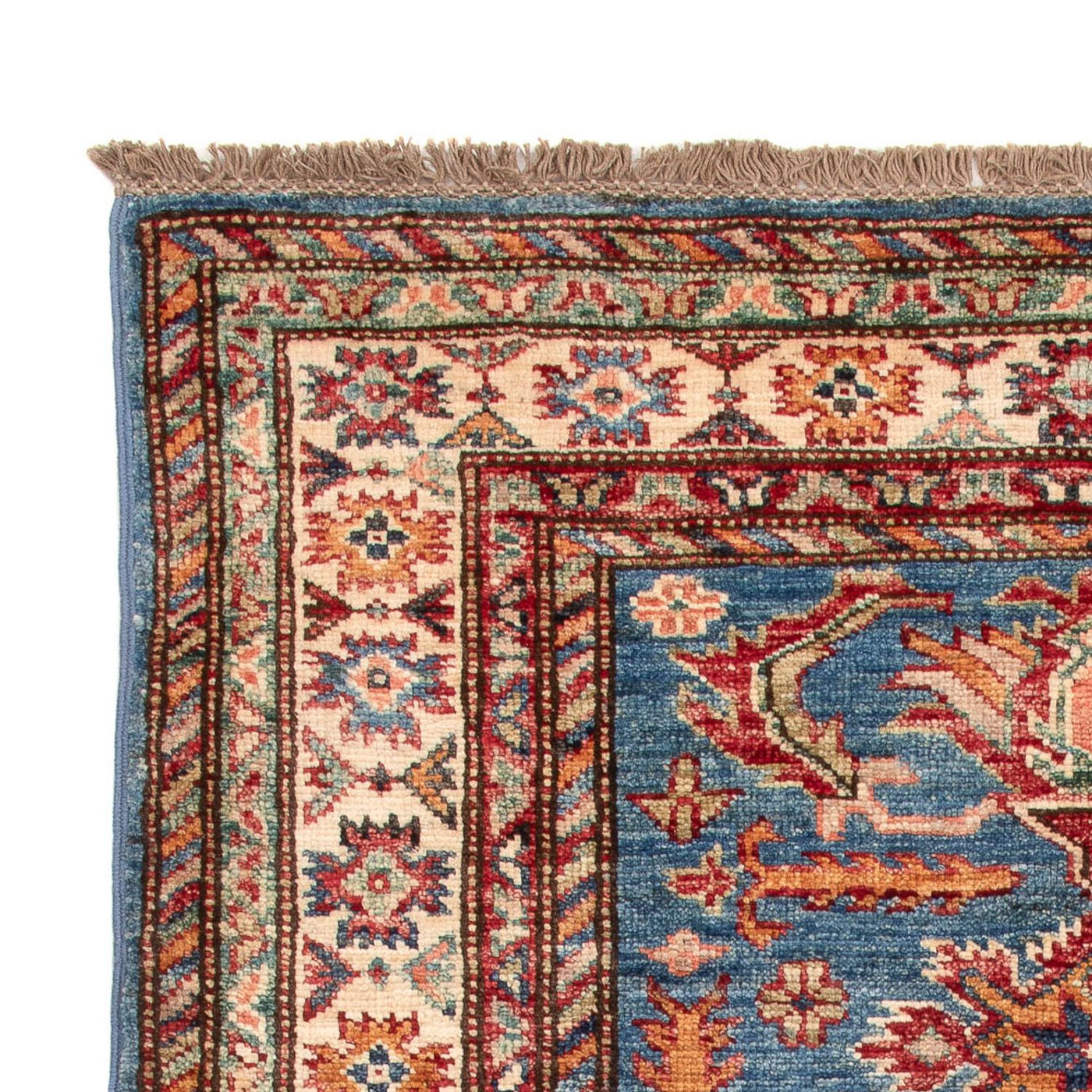 Tapete Ziegler - Kazak - Real - 129 x 84 cm - azul