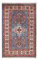 Tapete Ziegler - Kazak - Real - 126 x 80 cm - azul