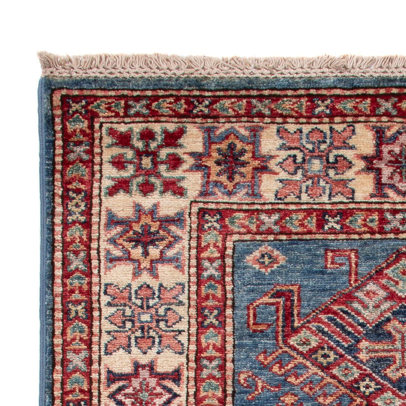Tapete Ziegler - Kazak - Real - 126 x 80 cm - azul