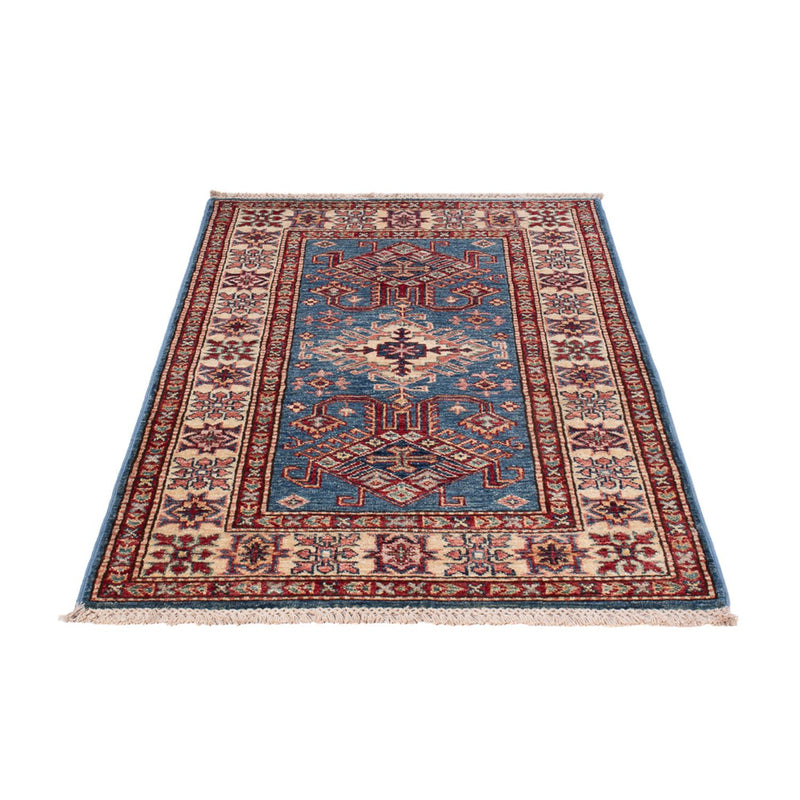 Tapete Ziegler - Kazak - Real - 126 x 80 cm - azul