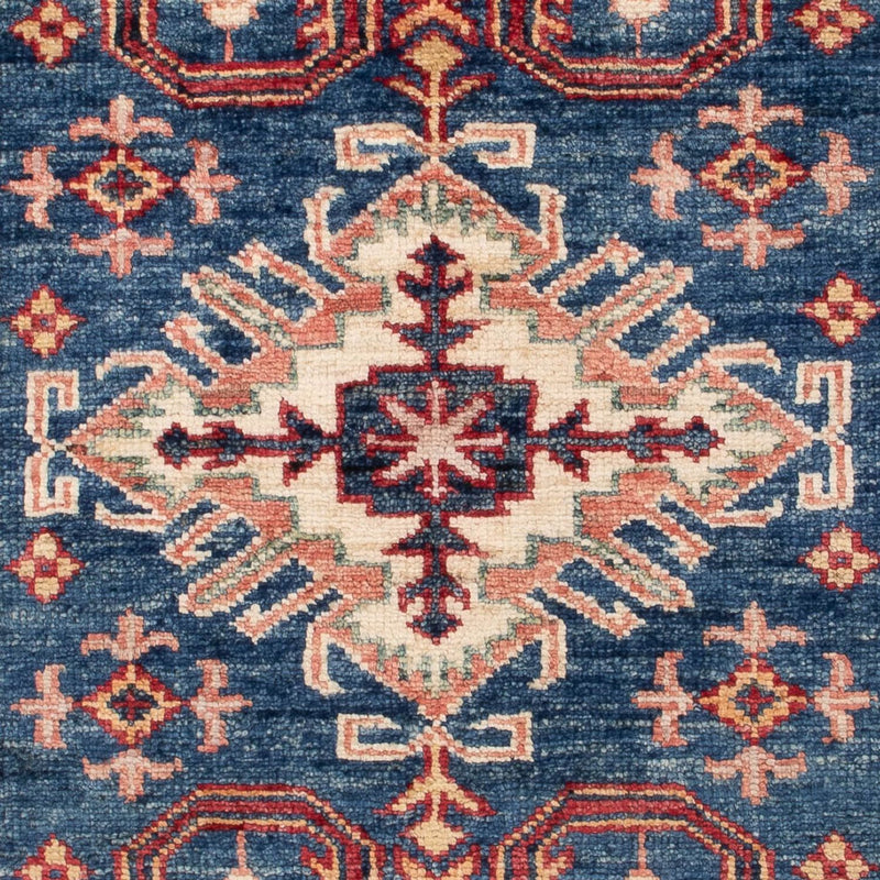 Tapete Ziegler - Kazak - Real - 122 x 79 cm - azul