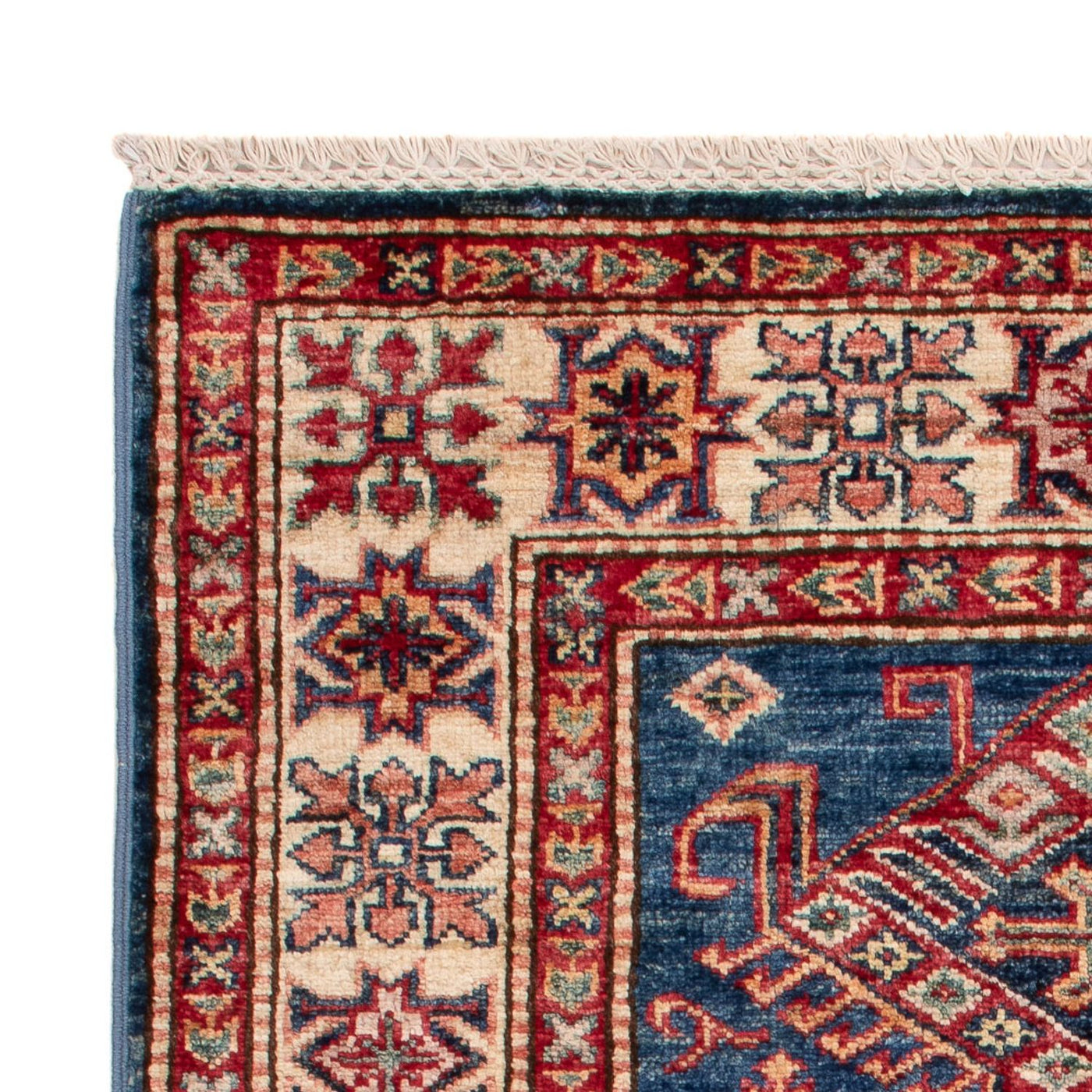 Tapete Ziegler - Kazak - Real - 122 x 79 cm - azul