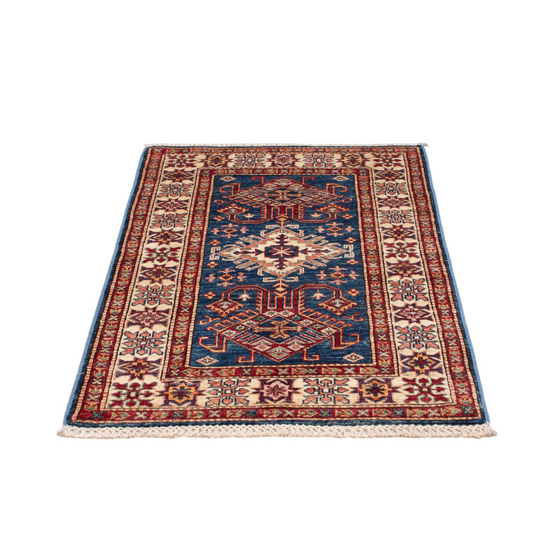 Tapete Ziegler - Kazak - Real - 122 x 79 cm - azul