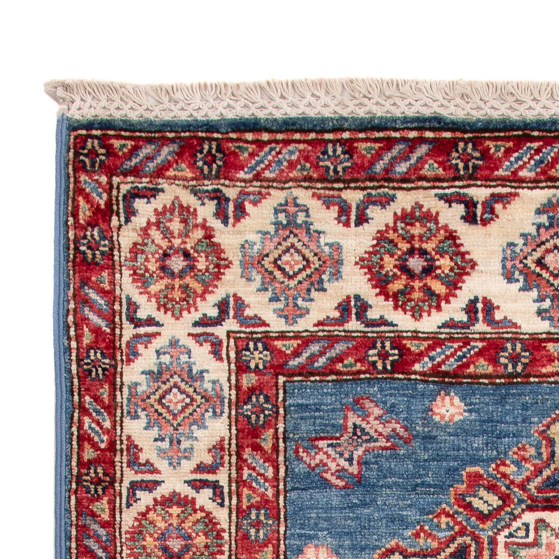Tapete Ziegler - Kazak - Real - 129 x 77 cm - azul