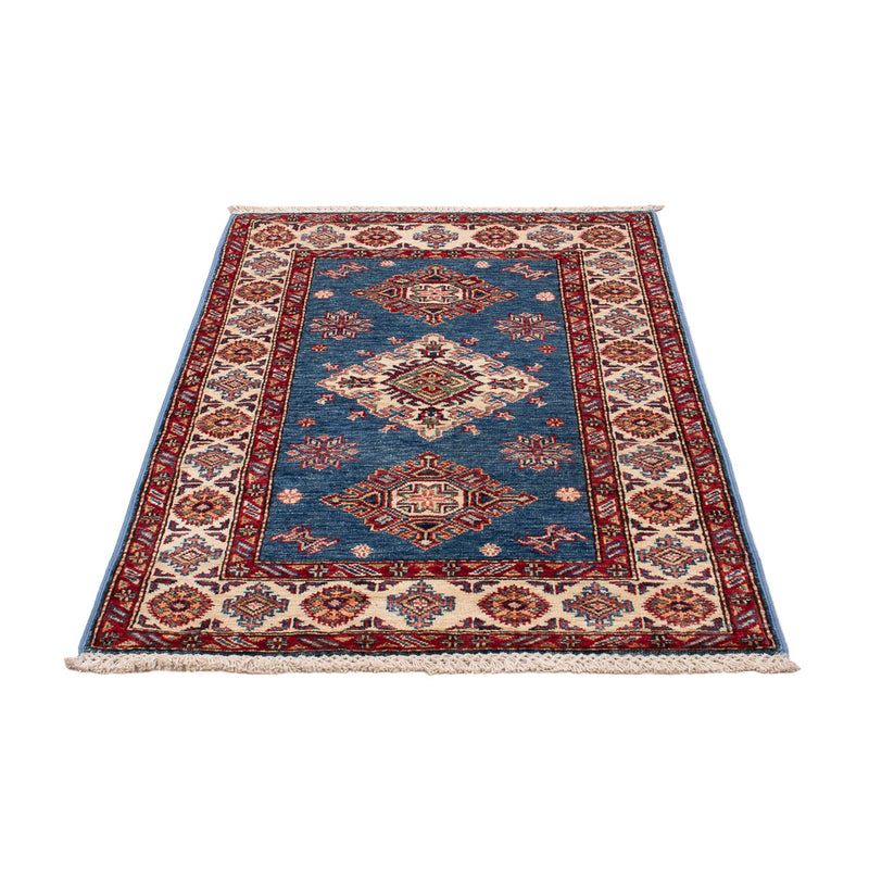 Tapete Ziegler - Kazak - Real - 129 x 77 cm - azul