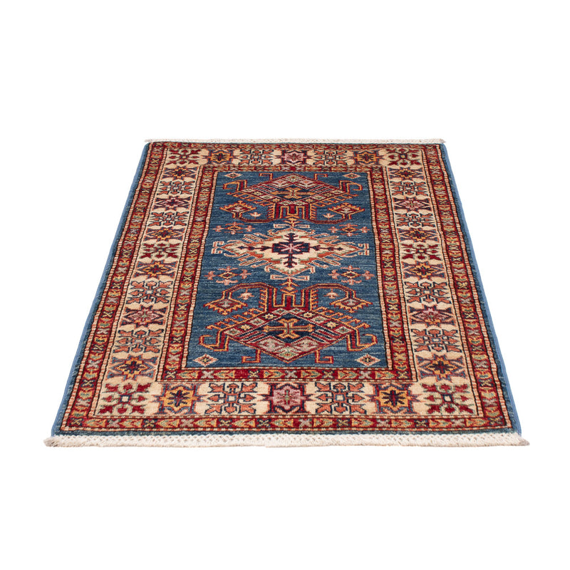 Tapete Ziegler - Kazak - Real - 127 x 80 cm - azul