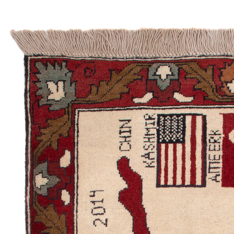 Tapete afegão - Real - 97 x 69 cm - multicolorido