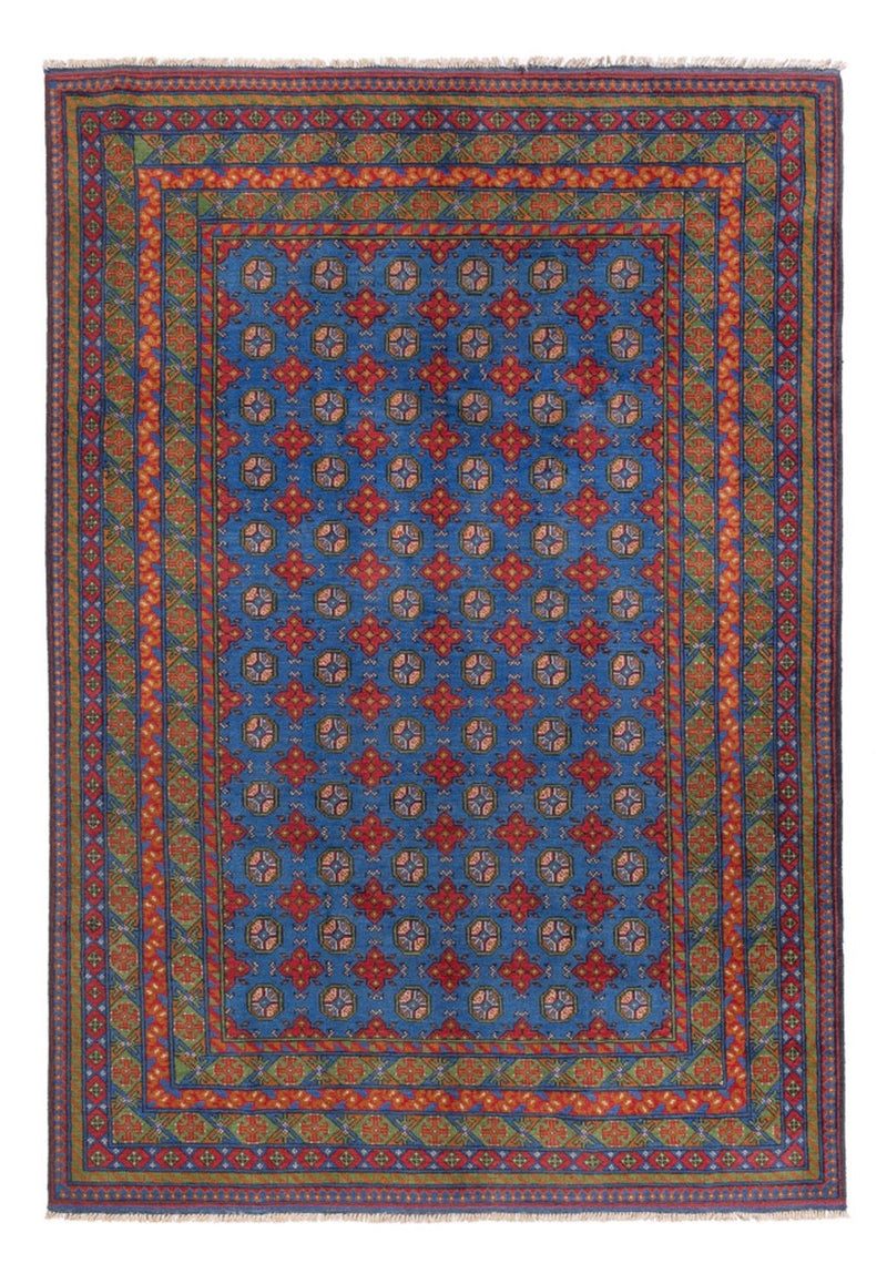 Tapete afegão - Filpa - 296 x 203 cm - azul