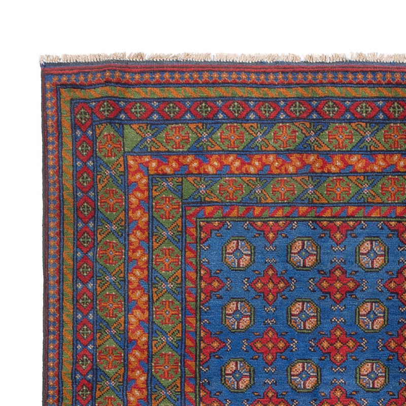 Tapete afegão - Filpa - 296 x 203 cm - azul