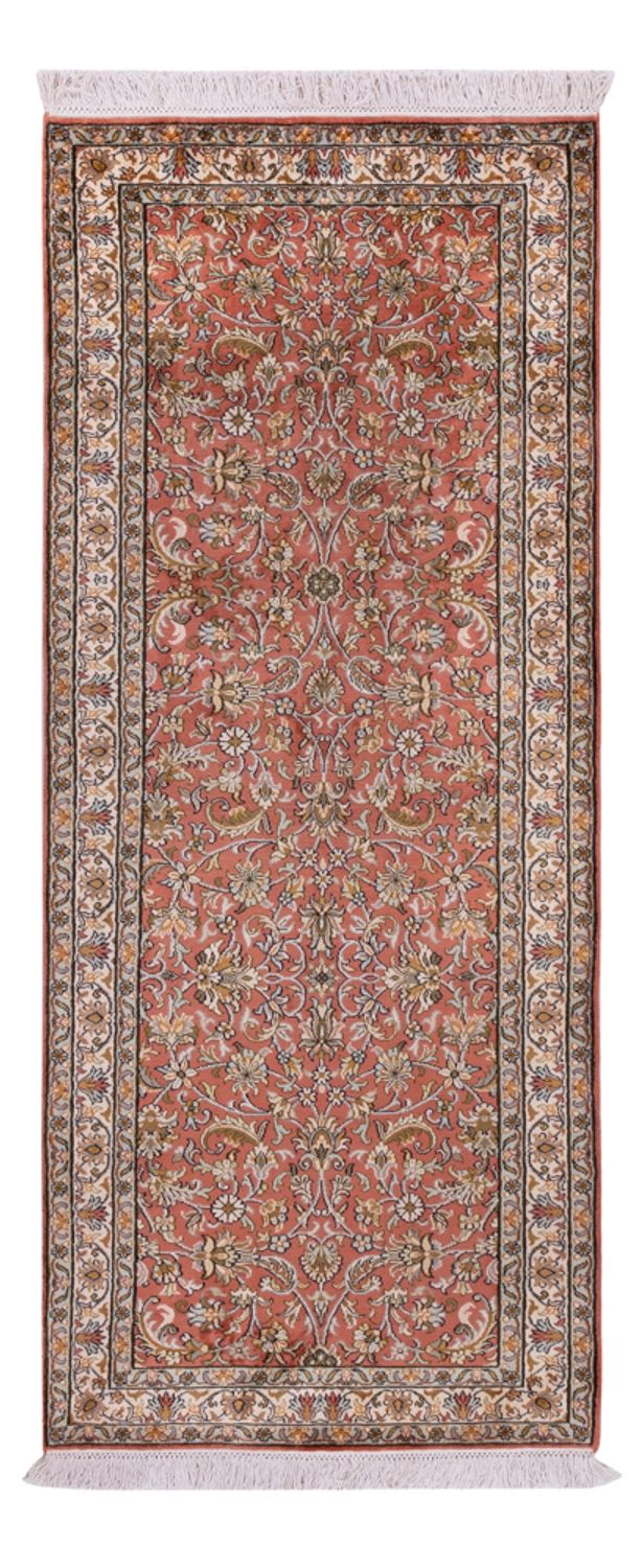 Corredor Tapete de seda - Kashmir Silk - 188 x 78 cm - vermelho claro