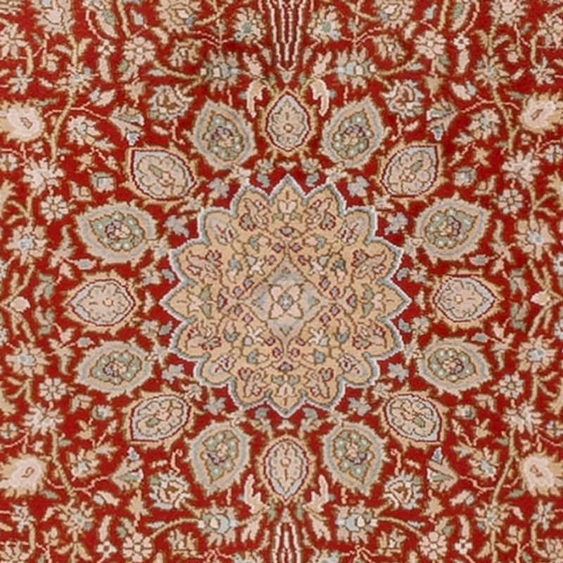 Corredor Tapete de seda - Kashmir Silk - 251 x 81 cm - vermelho