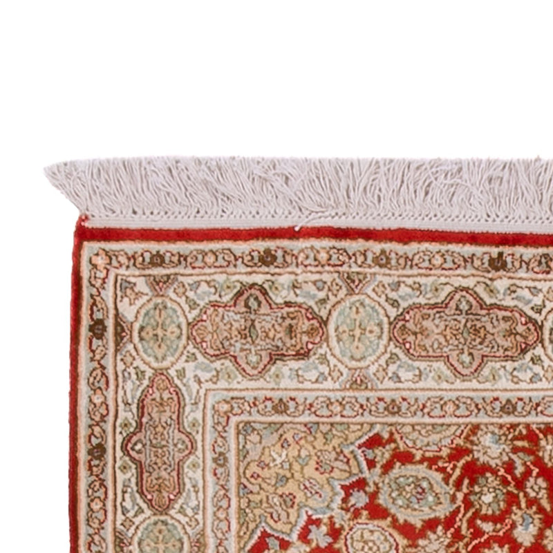 Corredor Tapete de seda - Kashmir Silk - 251 x 81 cm - vermelho