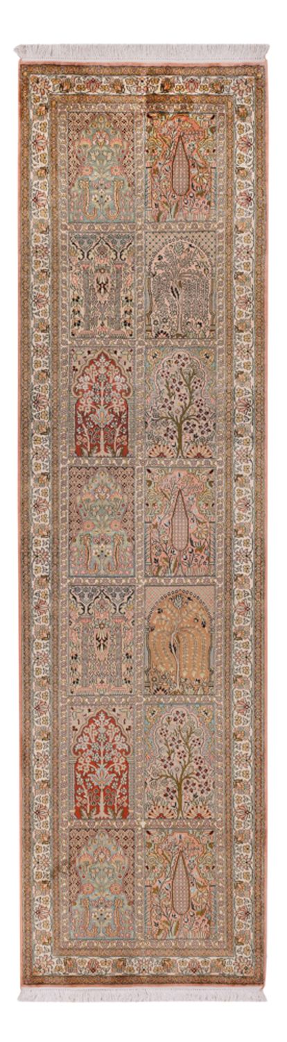 Seda da Caxemira Tapete 287x79cm - Tapete Oriental