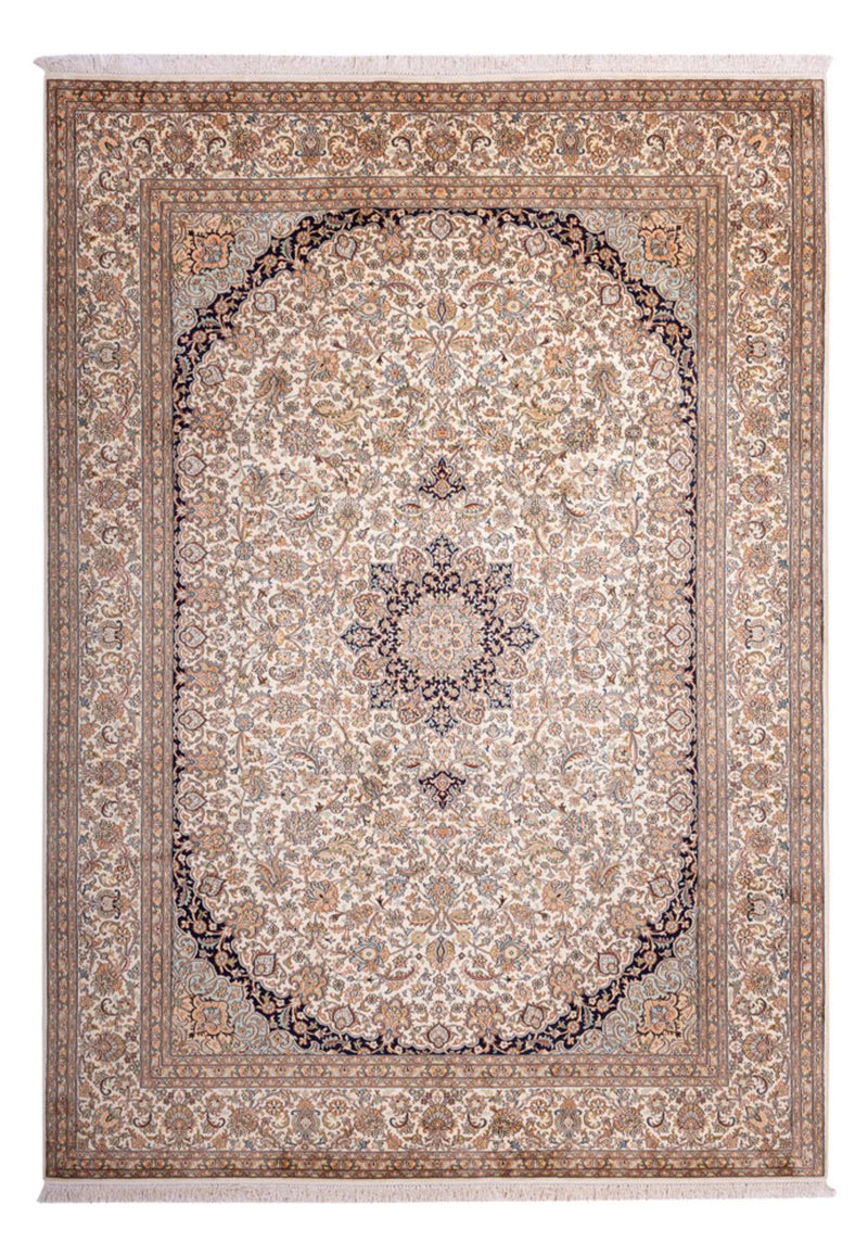 Seda da Caxemira Tapete 309x217cm - Tapete Oriental