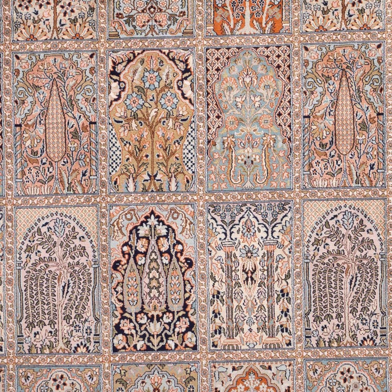 Seda da Caxemira Tapete 317x221cm - Tapete Oriental