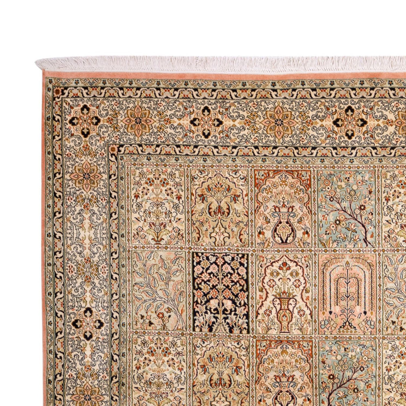 Seda da Caxemira Tapete 316x220cm - Tapete Oriental