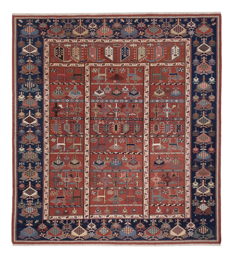 Kilim afegão Tapete 205x192cm