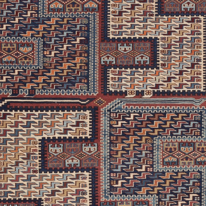 Kilim afegão Tapete 214x155cm