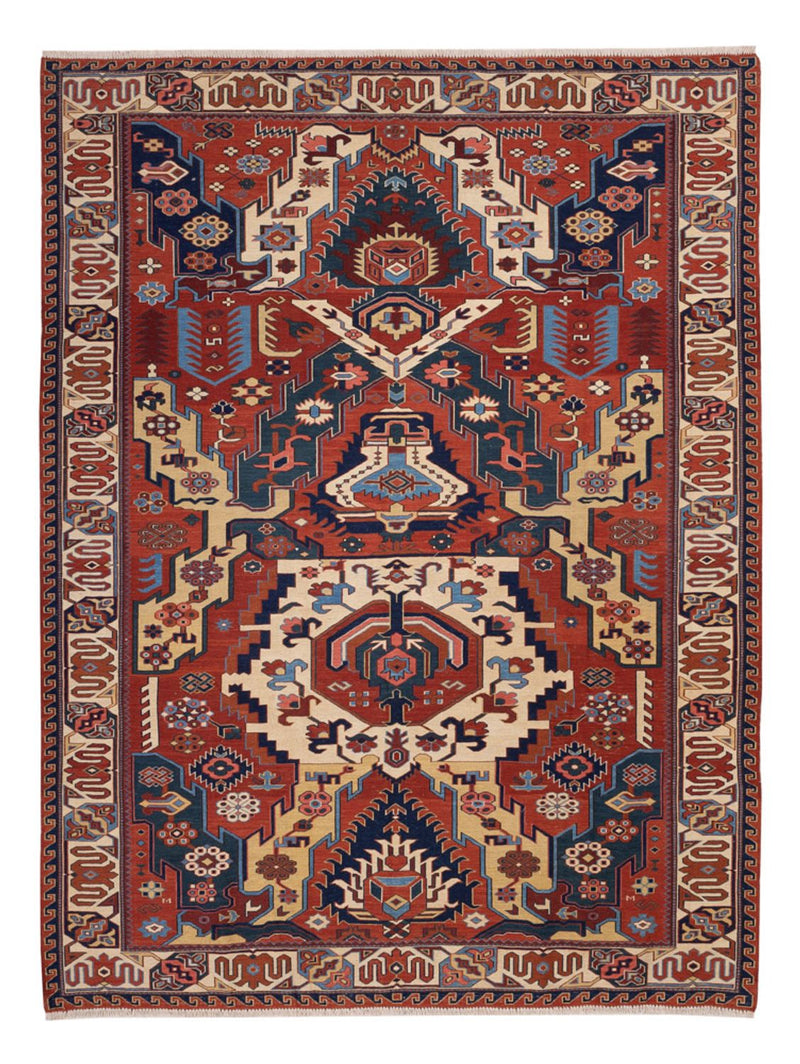 Kilim afegão Tapete 256x194cm