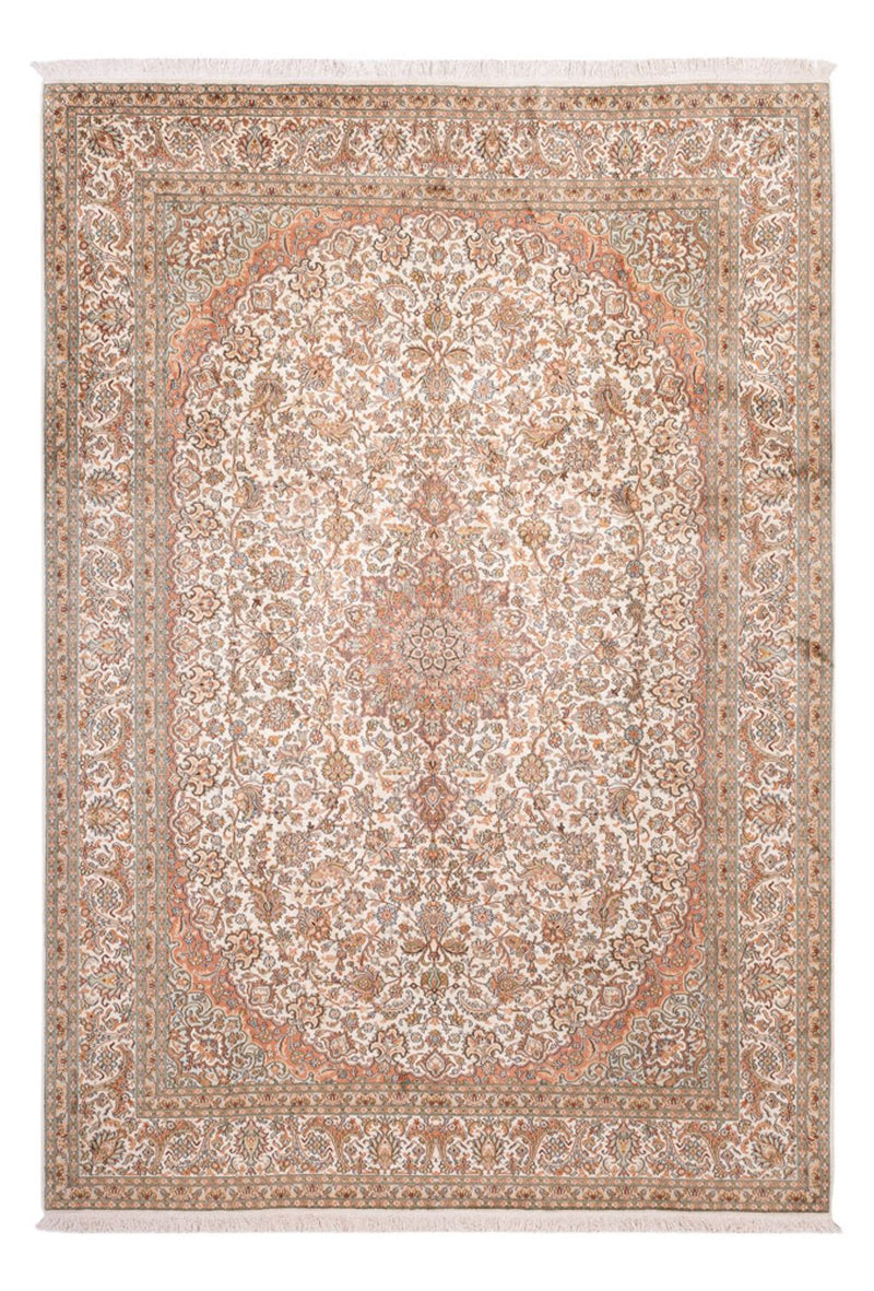 Seda da Caxemira Tapete 314x219cm - Tapete Oriental