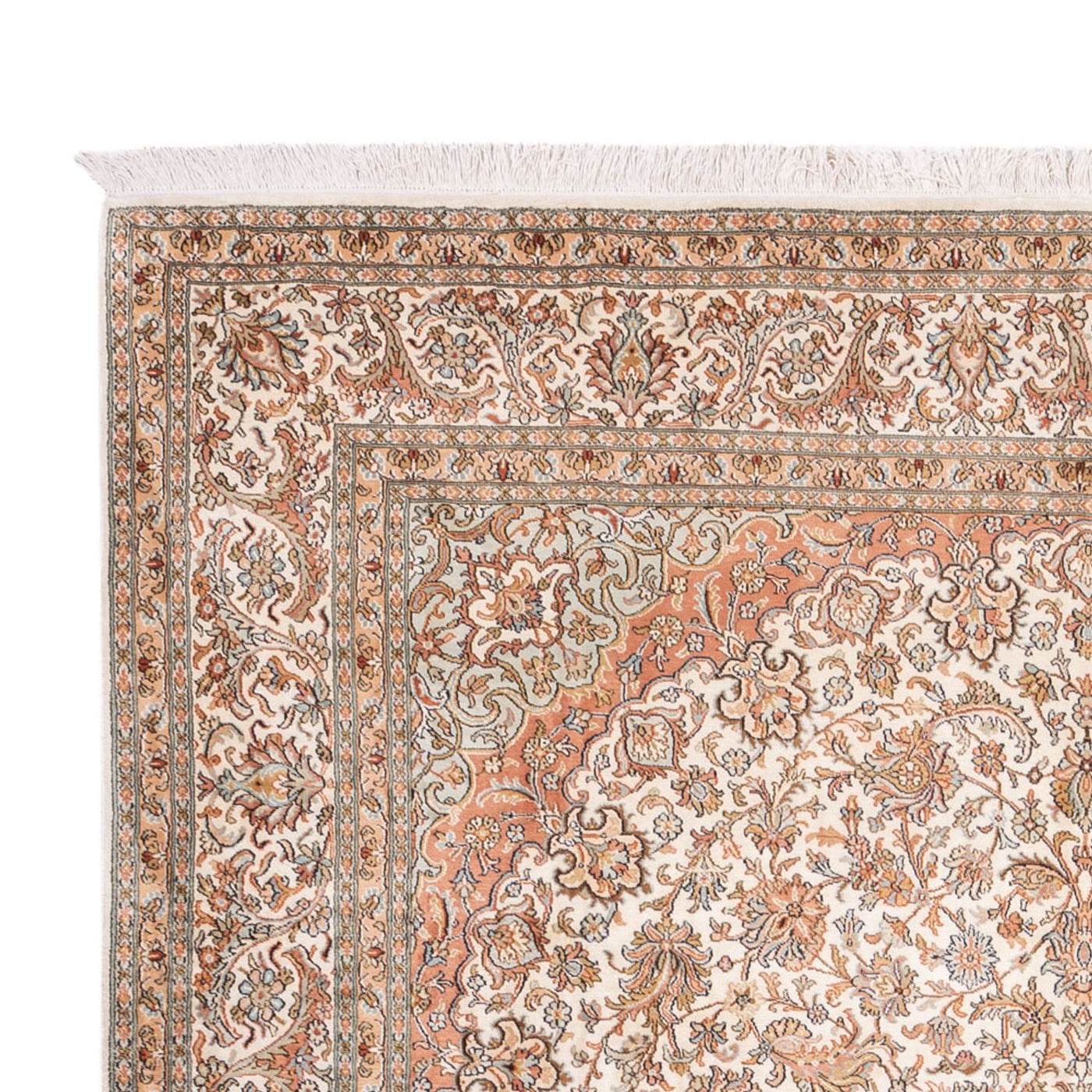Seda da Caxemira Tapete 314x219cm - Tapete Oriental