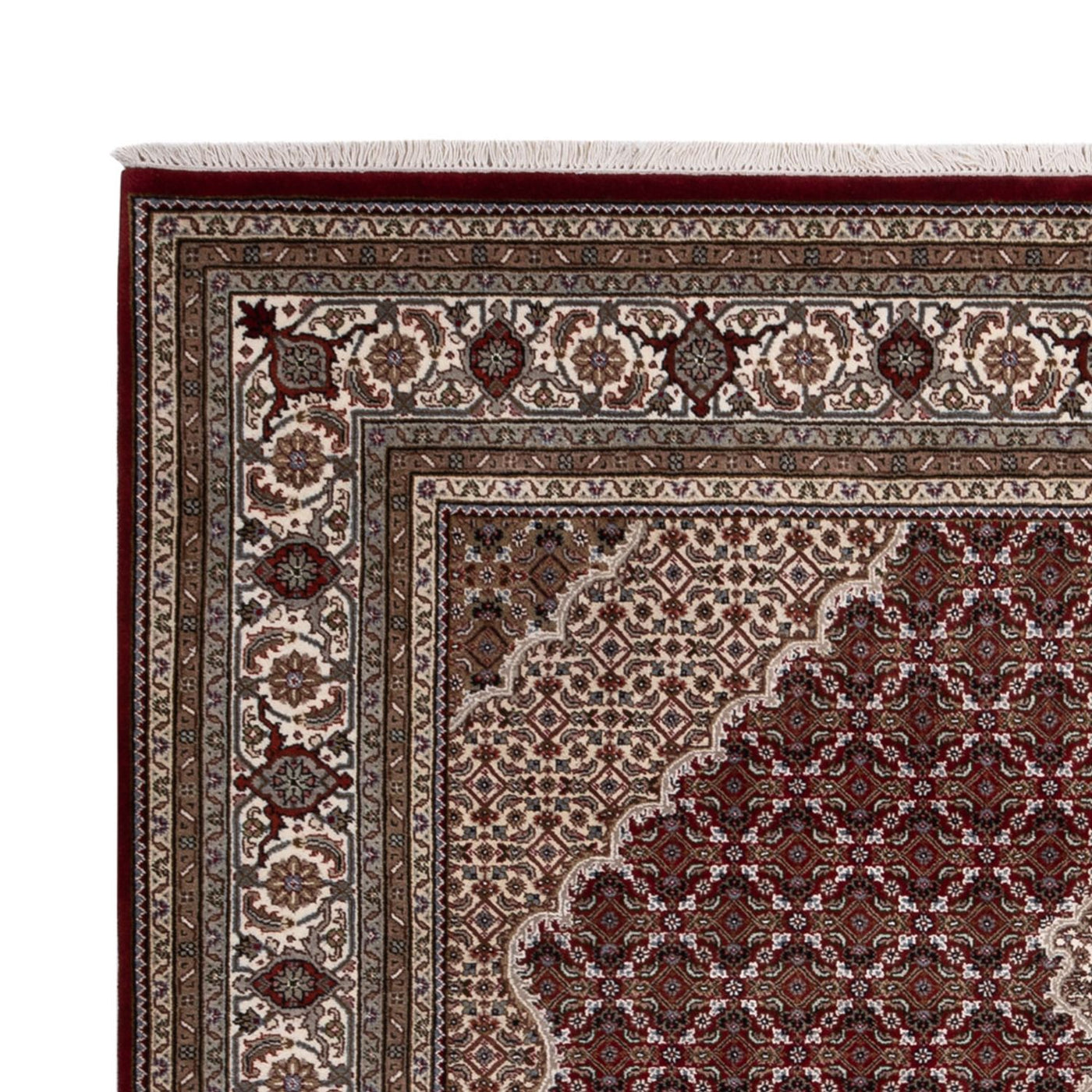 Tapete Oriental - Tabriz - 256 x 205 cm - bege escuro