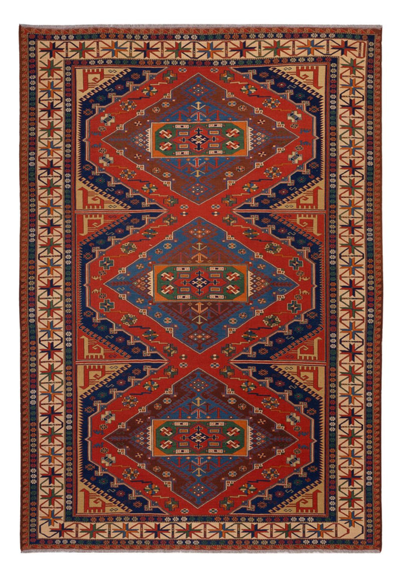 Kilim afegão Tapete 294x204cm