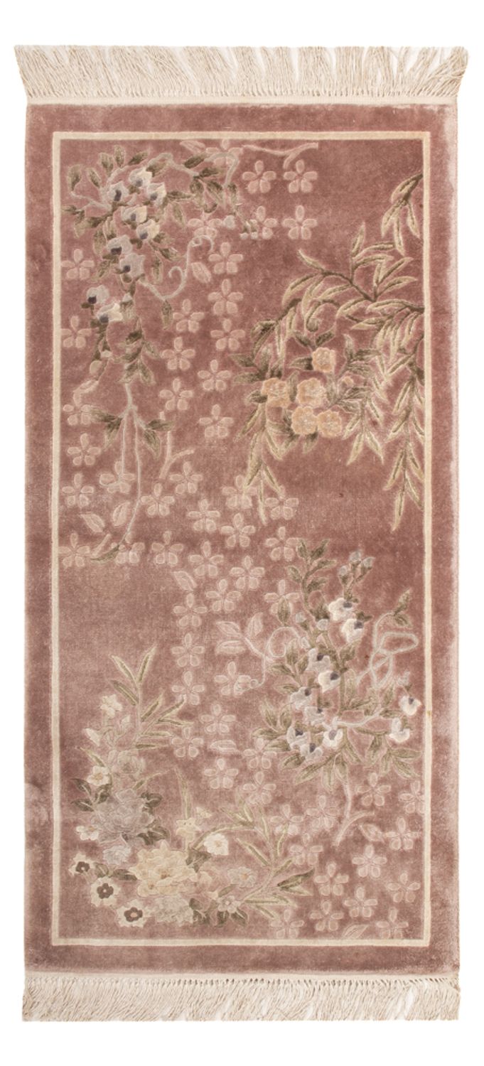 Seda chinesa Tapete 123x62cm - Tapete Oriental
