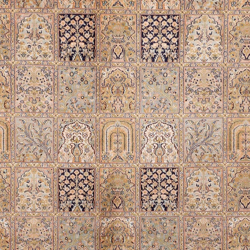 Seda da Caxemira Tapete 378x273cm - Tapete Oriental