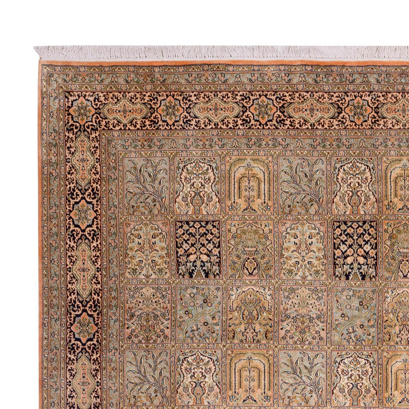 Seda da Caxemira Tapete 378x273cm - Tapete Oriental