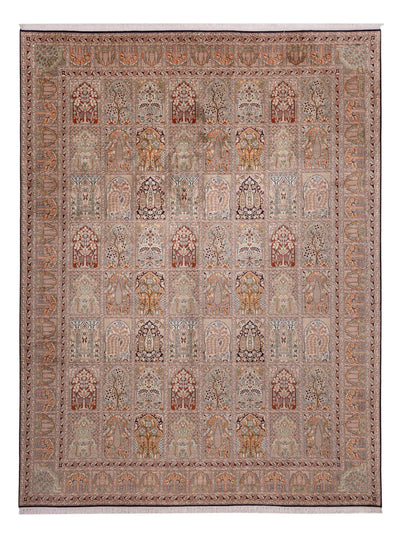 Seda da Caxemira Tapete 274x362cm - Tapete Oriental