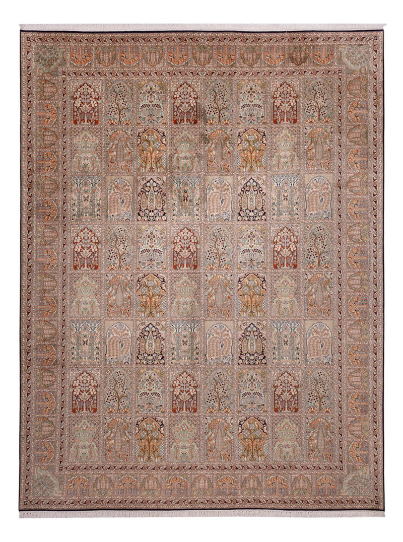 Seda da Caxemira Tapete 362x274cm - Tapete Oriental