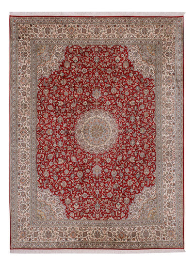 Seda da Caxemira Tapete 244x327cm - Tapete Oriental