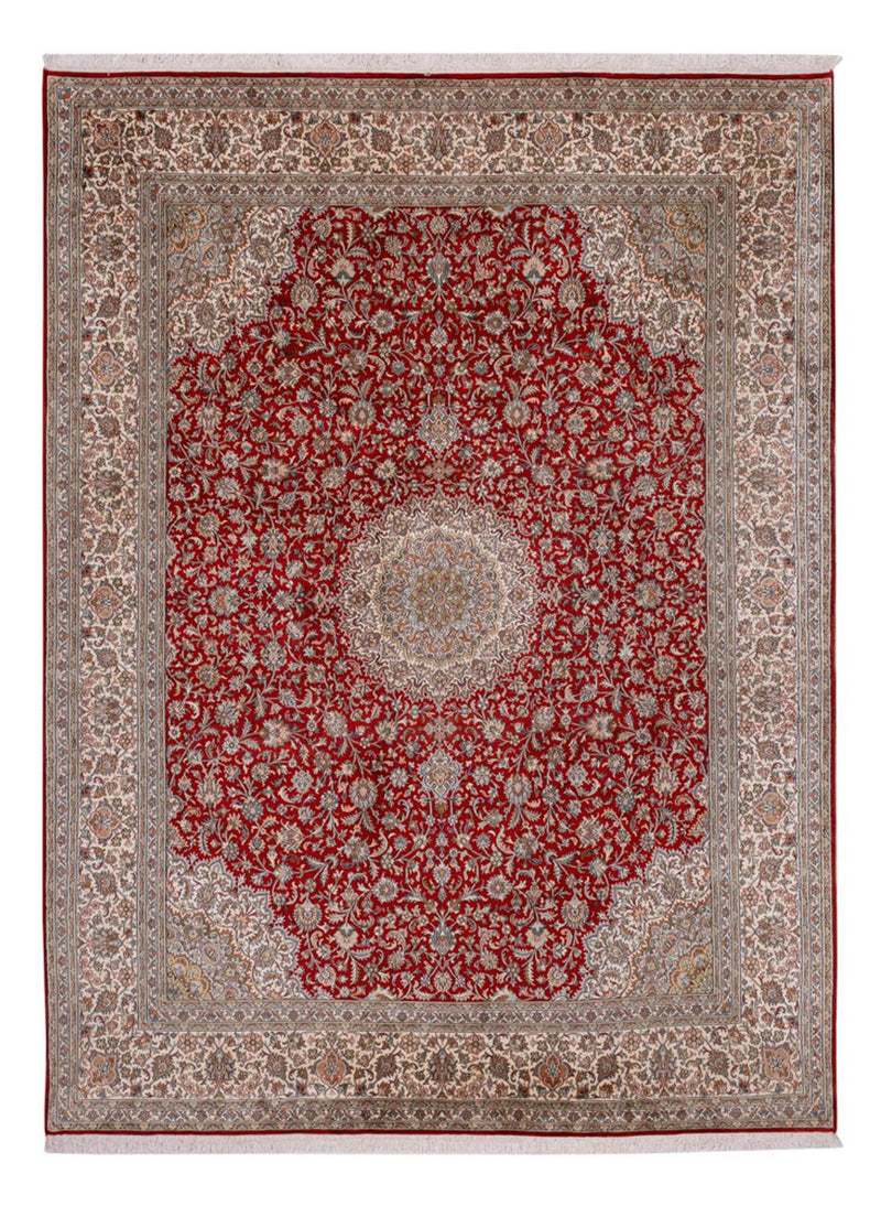 Seda da Caxemira Tapete 327x244cm - Tapete Oriental