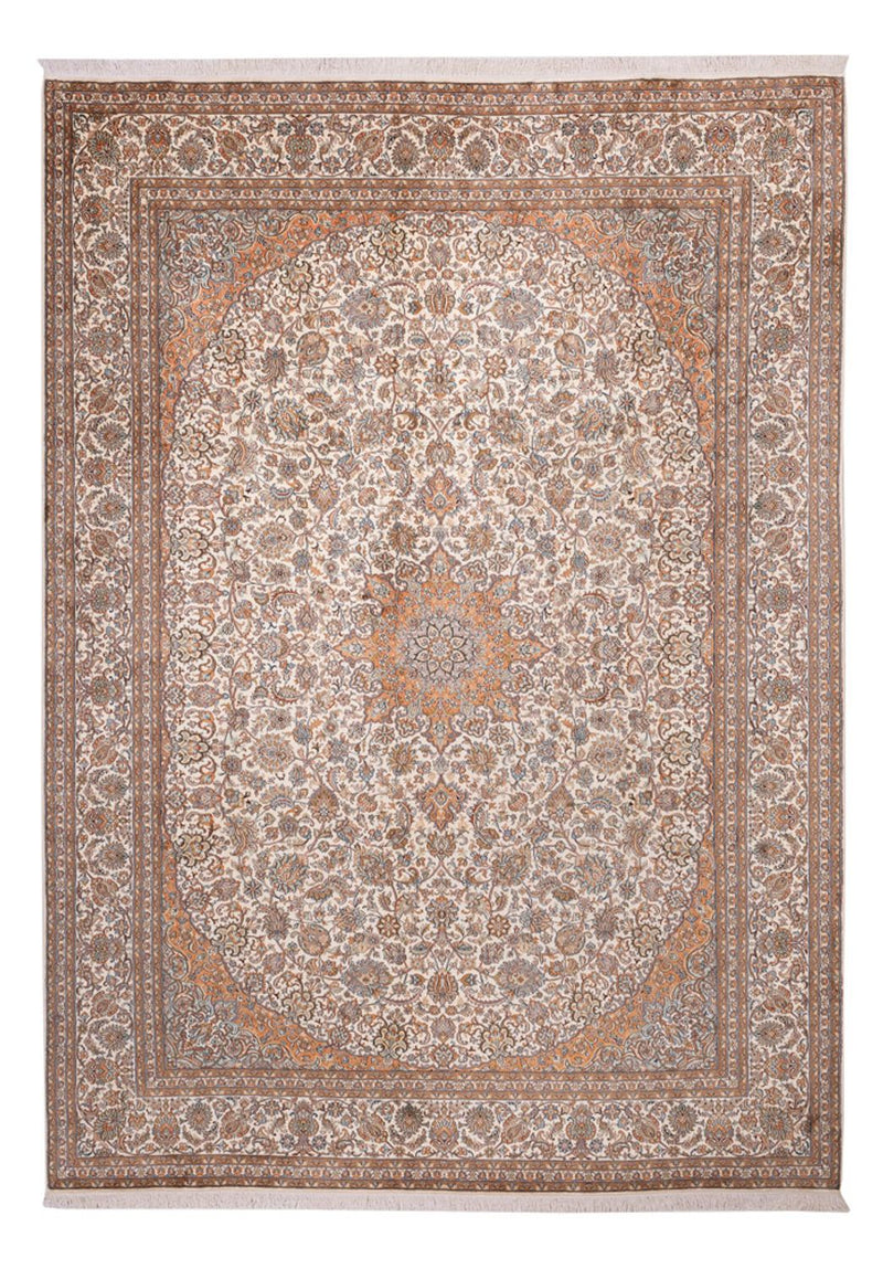 Seda da Caxemira Tapete 347x247cm - Tapete Oriental