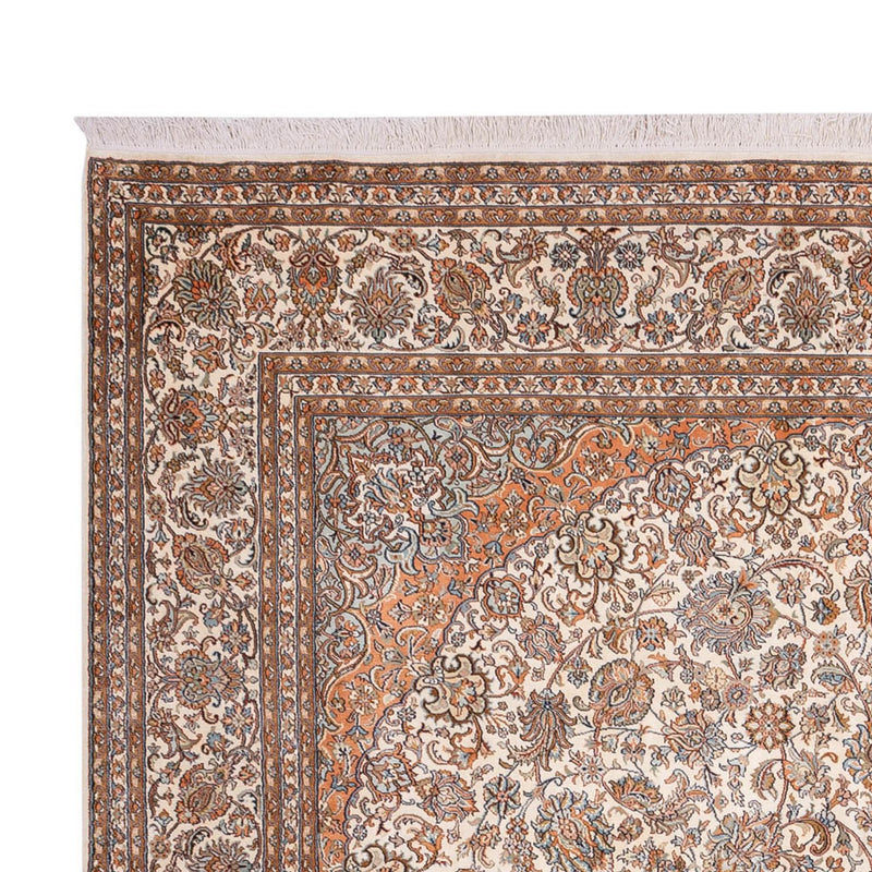 Seda da Caxemira Tapete 347x247cm - Tapete Oriental