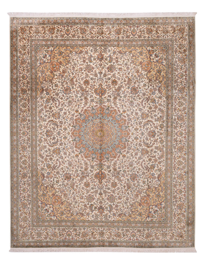Seda da Caxemira Tapete 320x249cm - Tapete Oriental